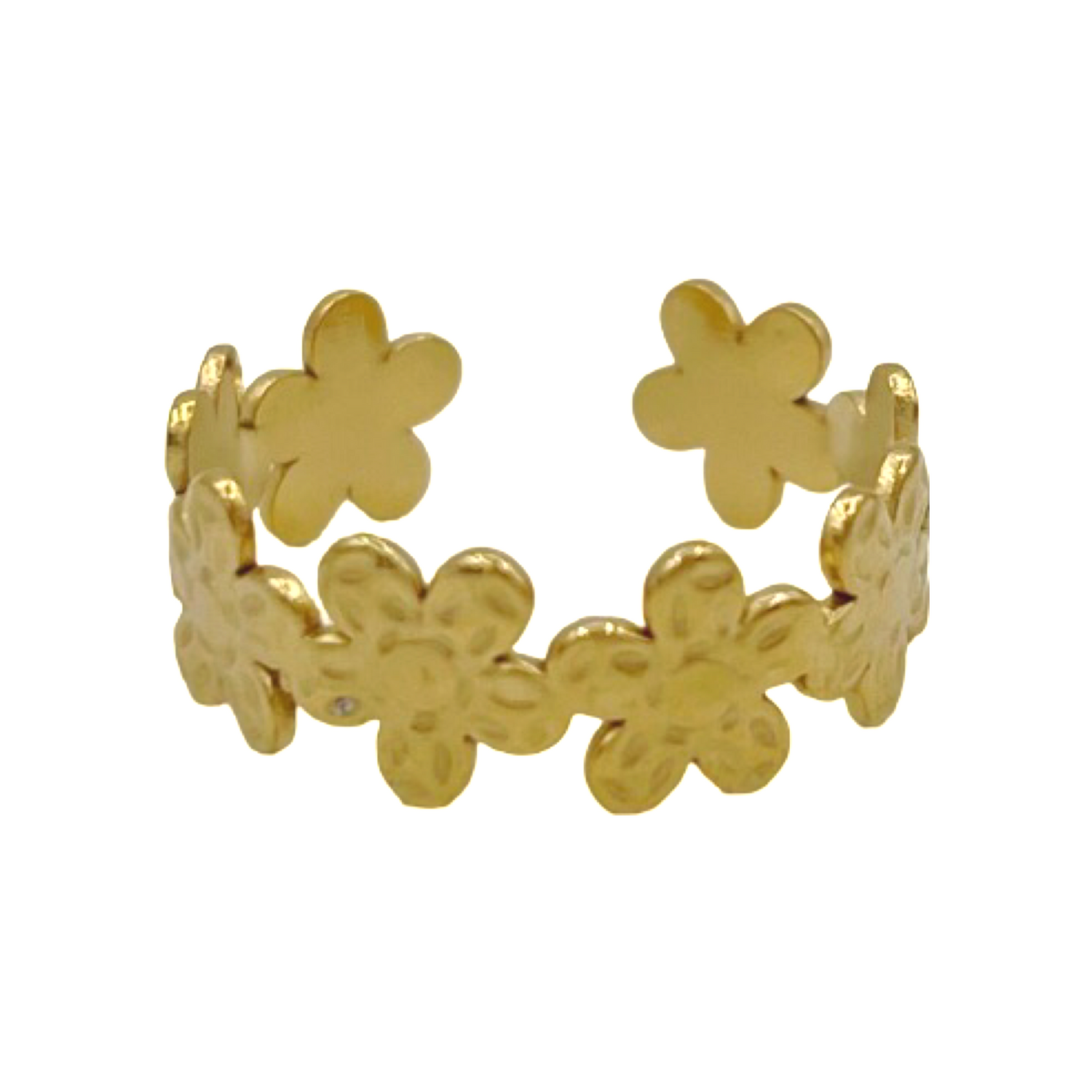 wildflower ring - goud