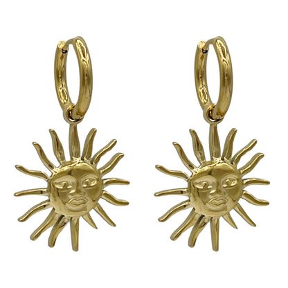 sunshine oorbellen - goud