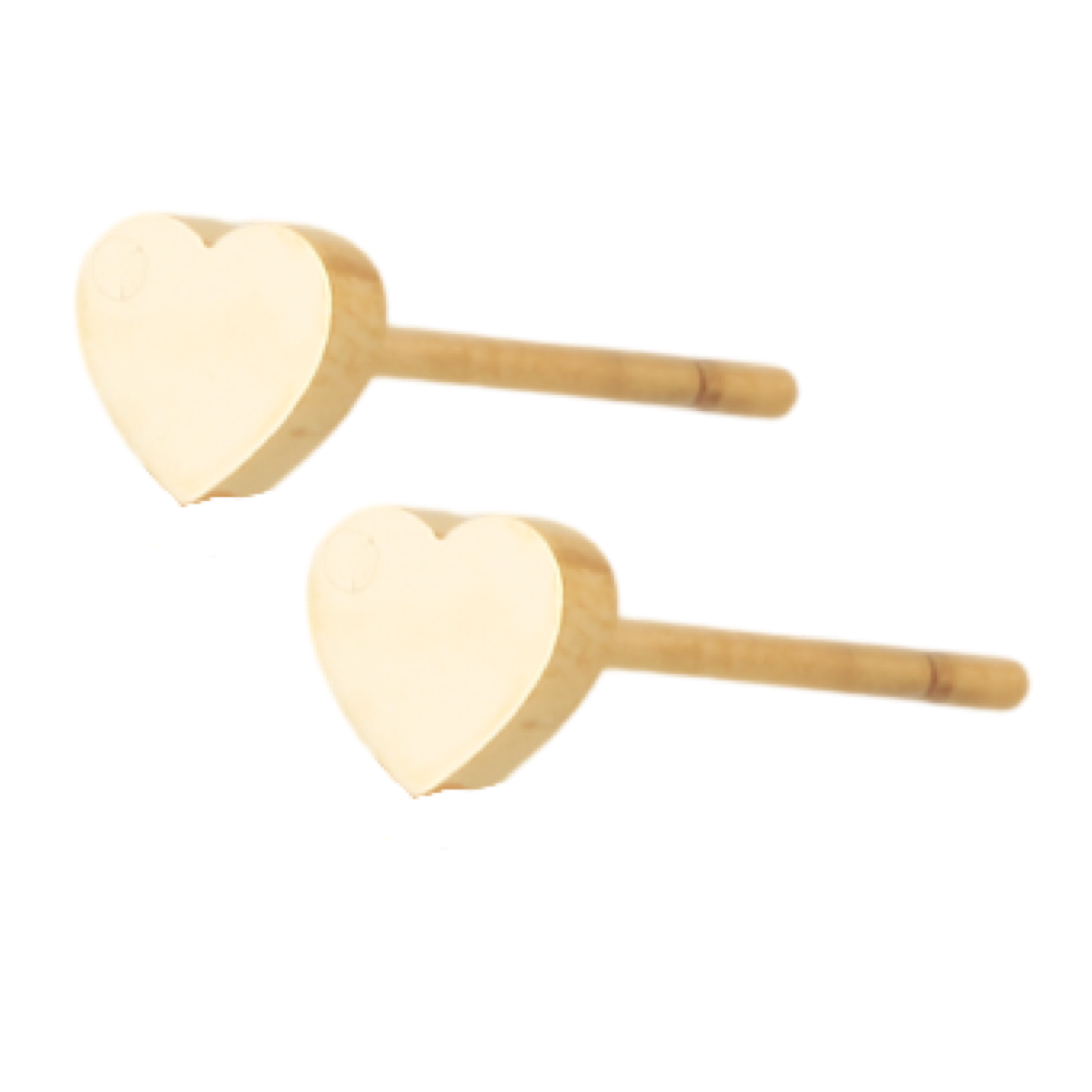 tiny heart knopjes - goud