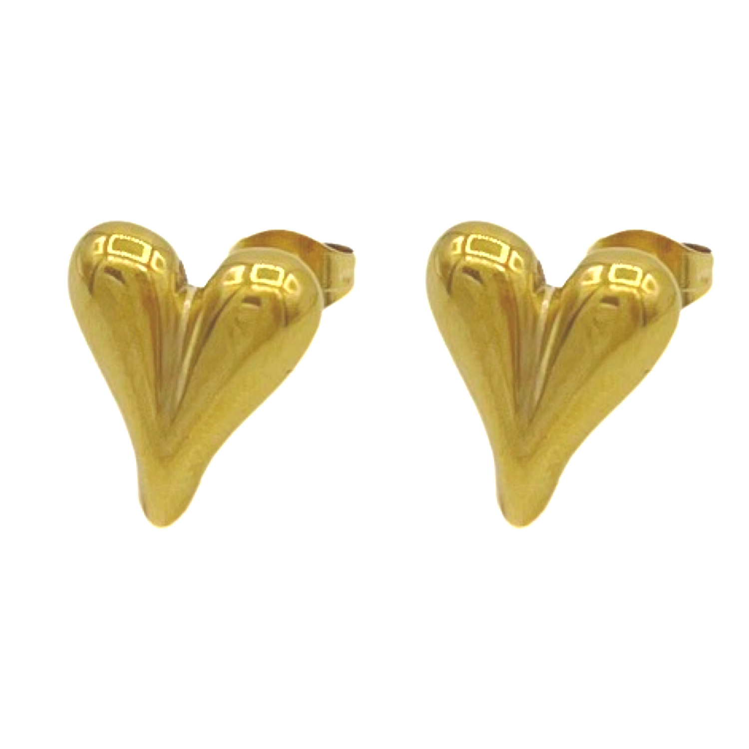 heart knopjes - goud