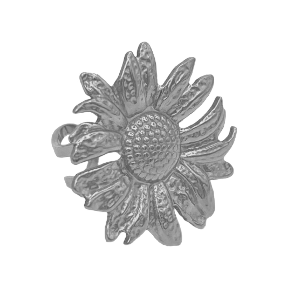 sunflower ring - zilver