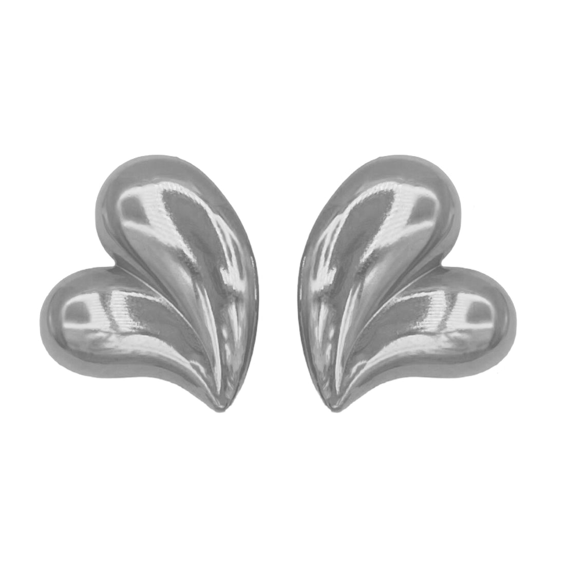 heart to heart oorbellen - zilver