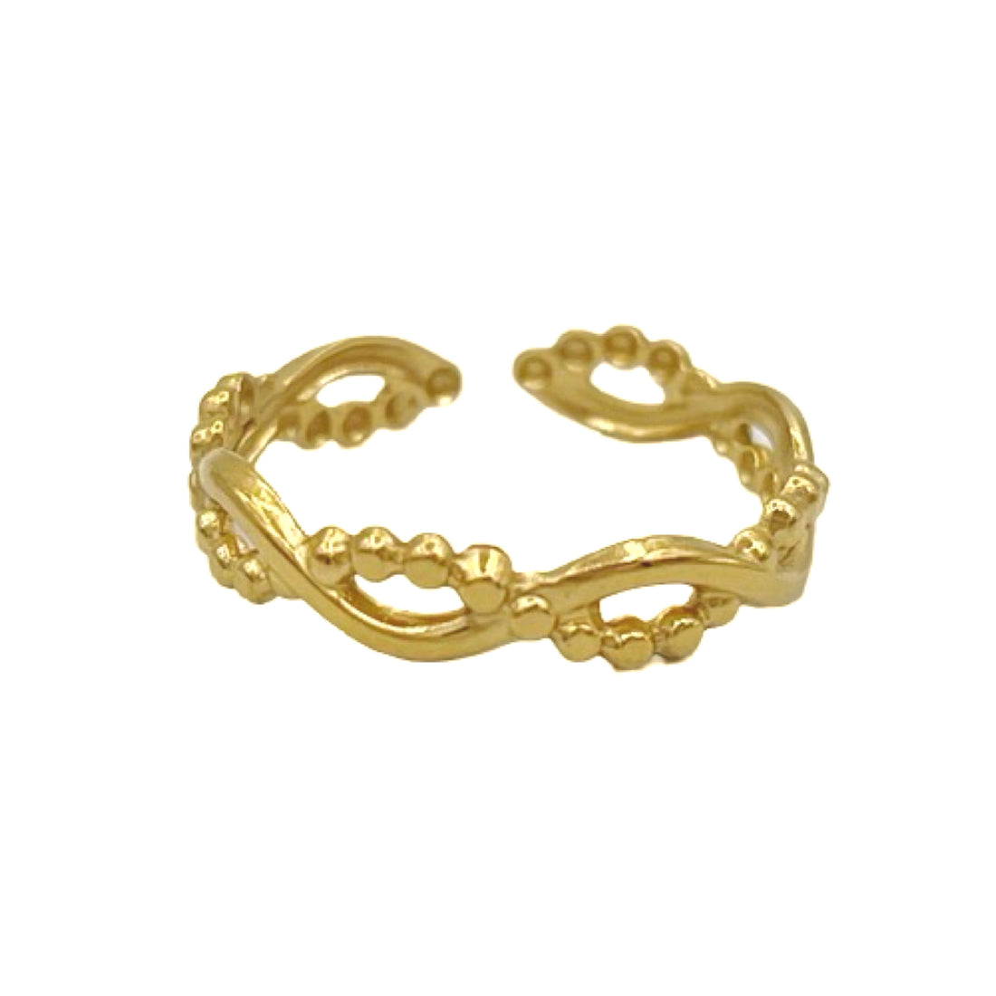 entwined ring - goud