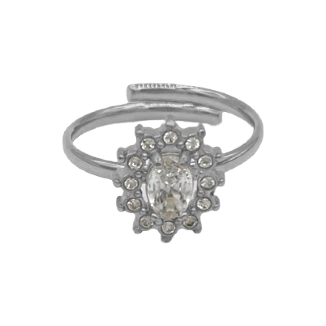 diamonds ring - zilver