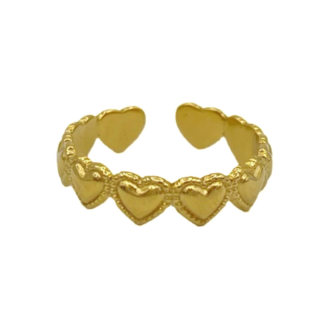 loving hearts ring - goud