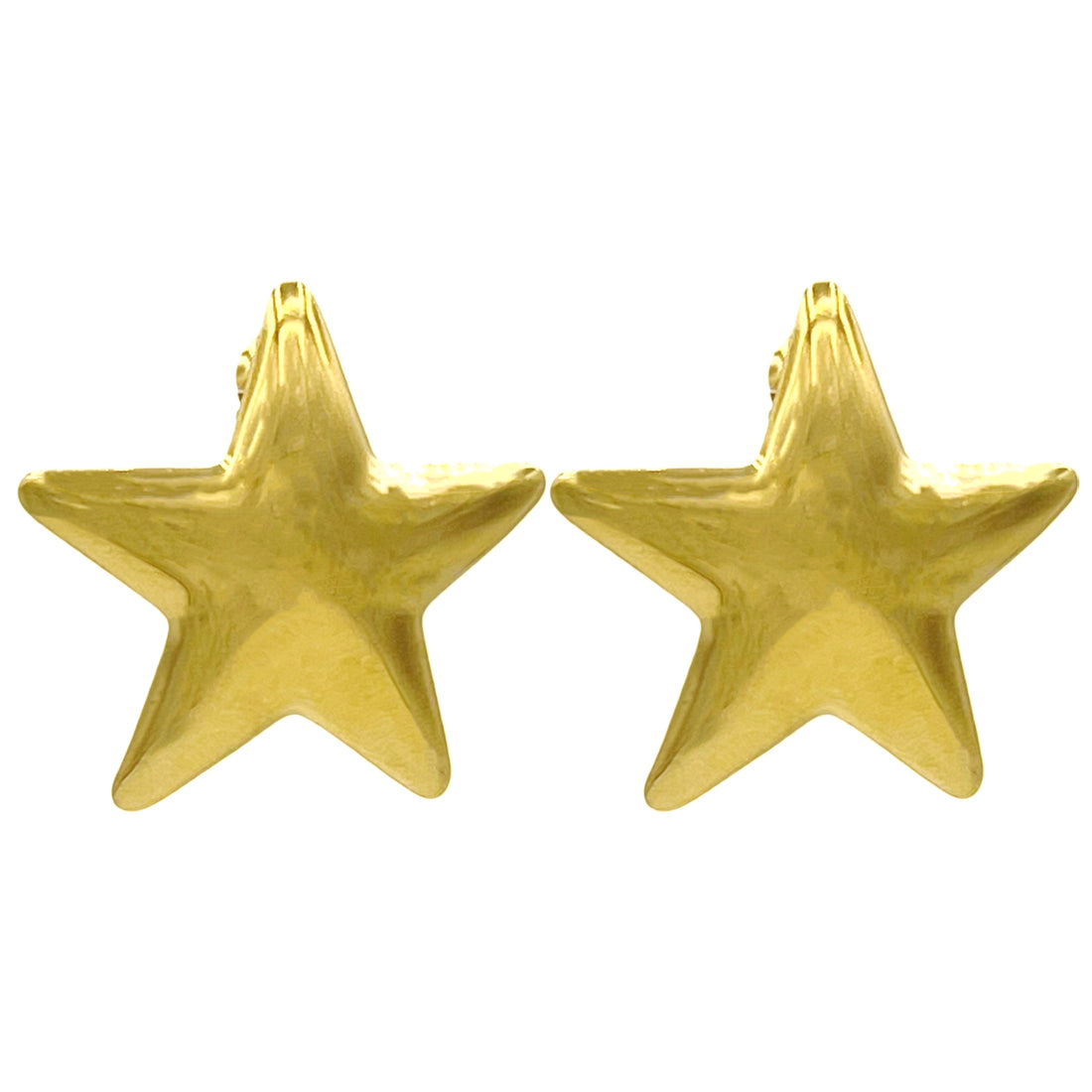 bold star oorbellen - goud