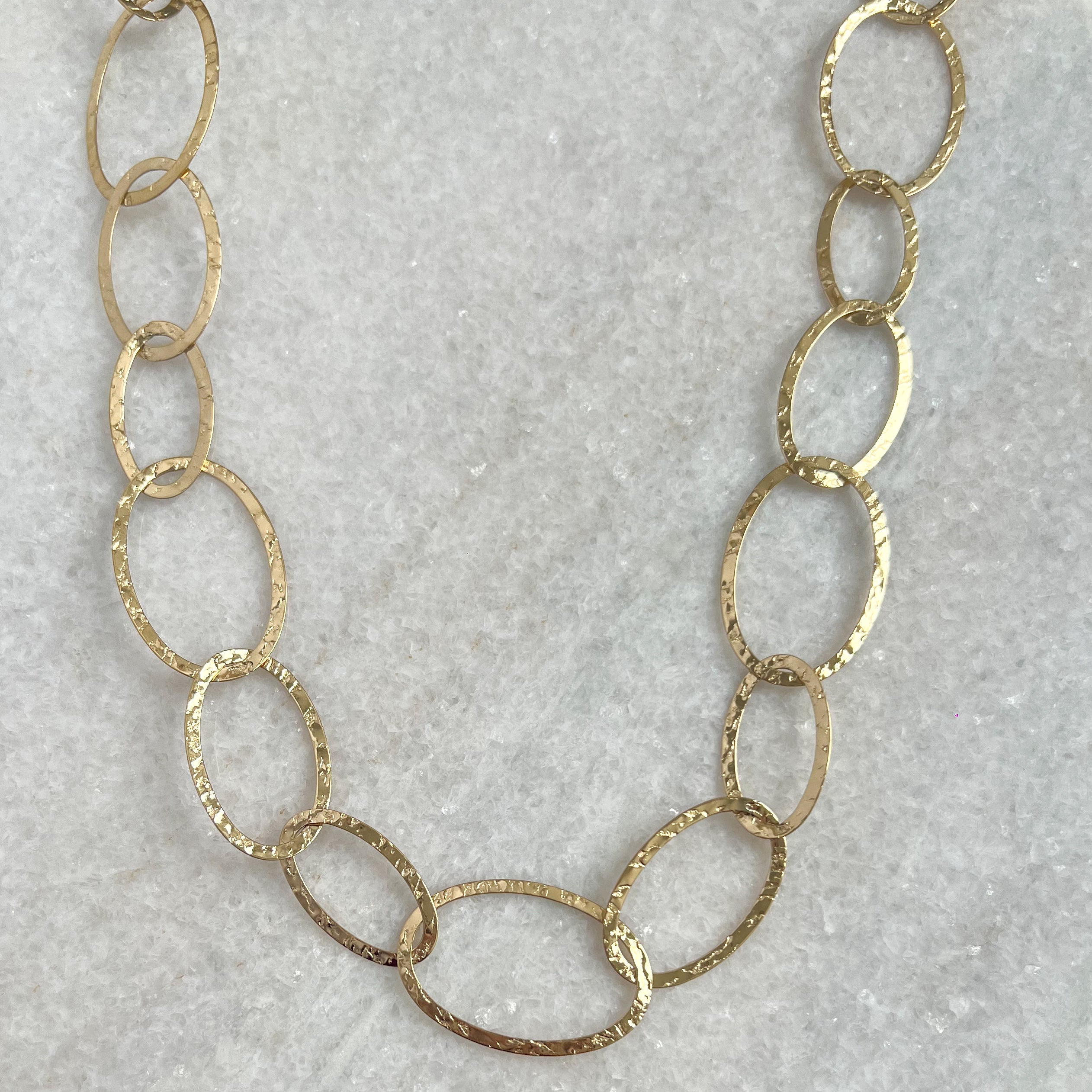 oval links lange ketting