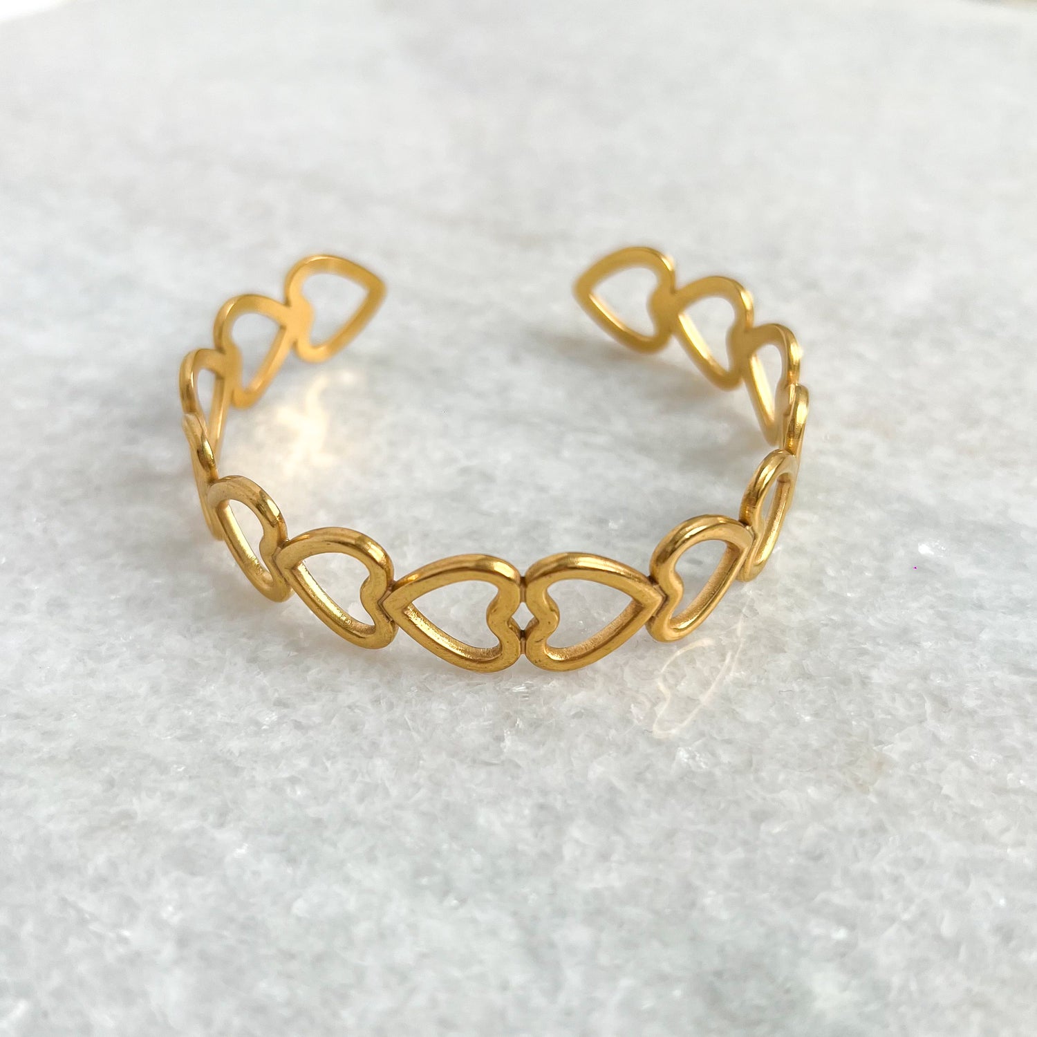 open heart bangle