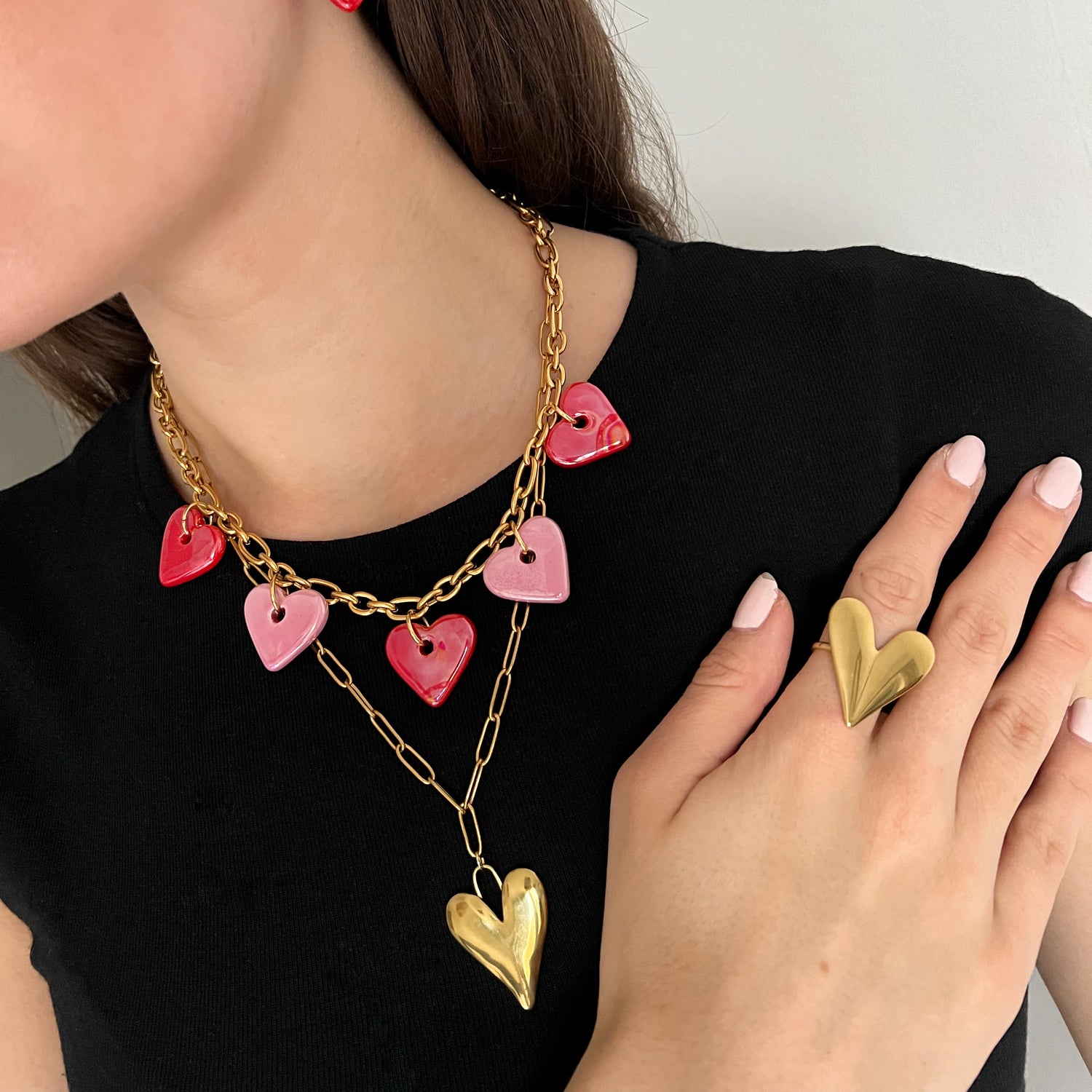 valentine ketting - goud