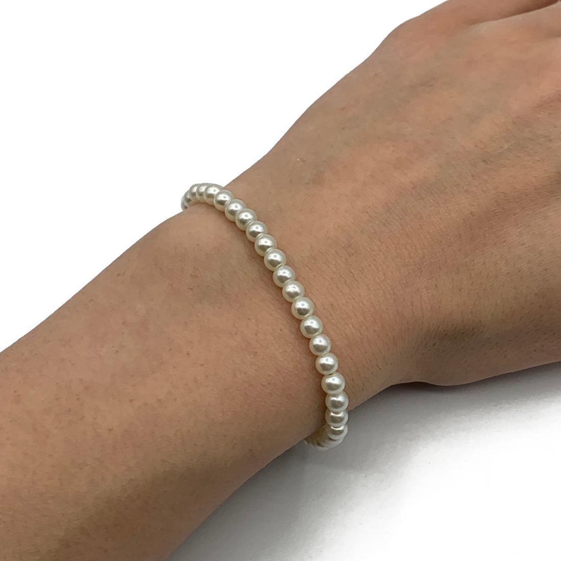 pearl armband - zilver