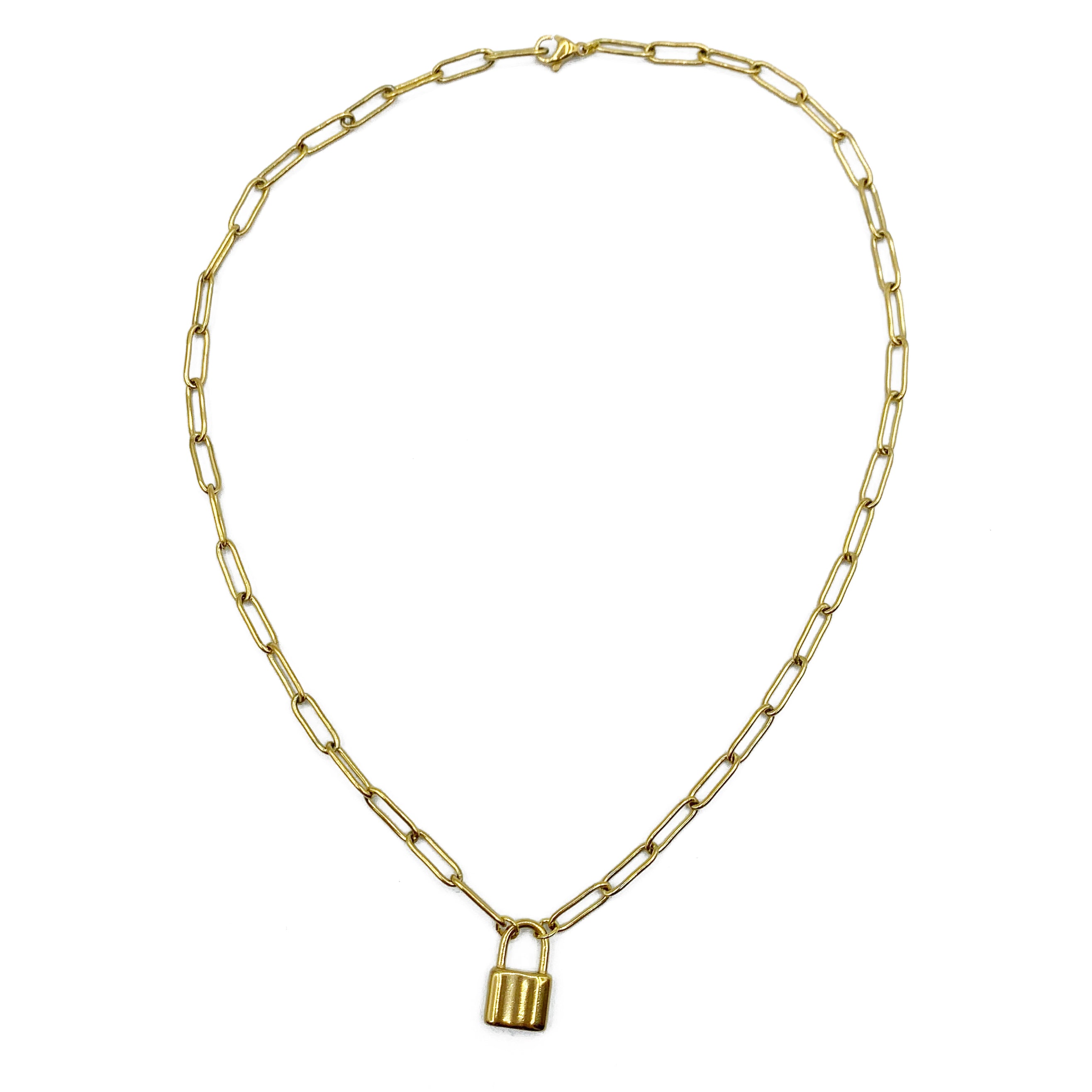 lock ketting - goud